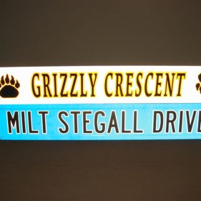 Custom Street Name Blade