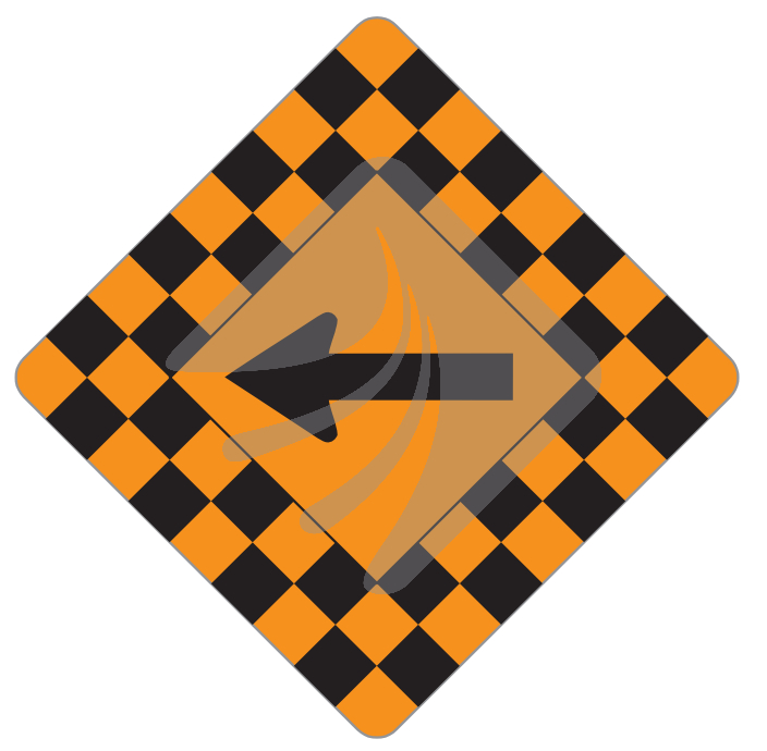 CHECKERBOARD W/ ARROW