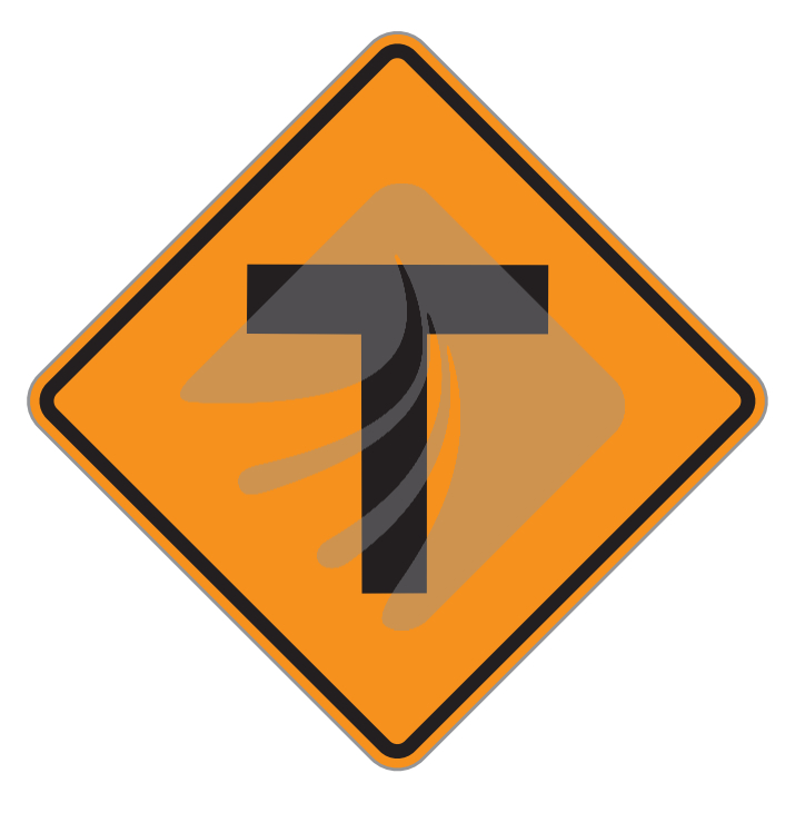 Temporary T Intersection