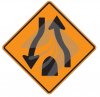 TEMPORARY DIVIDED HIGHWAY ENDS - thumbnail