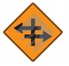 TEMPORARY DIVIDED HIGHWAY AHEAD - thumbnail