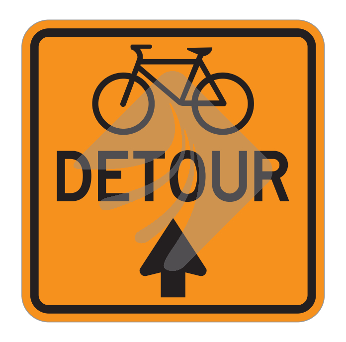 BICYCLE LANE DETOUR MARKER